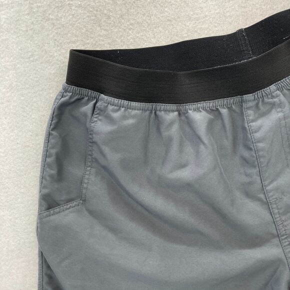 prAna Mojo Pull On Shorts Mens Large Gray Stretch Waistband Outdoors Hiking - Picture 3 of 10